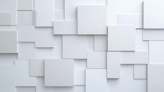 Modern abstract background featuring overlapping square shapes and a minimalist monochrome color scheme.