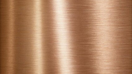 Smooth, reflective copper metal surface with subtle, horizontal brushed texture