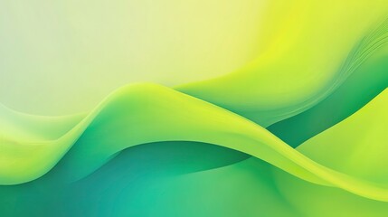 Fototapeta premium Bright lime green and cyan fluid background, fresh and vibrant abstract design