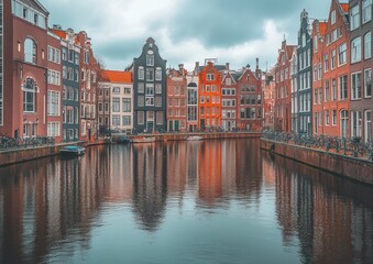 Naklejka premium canal in amsterdam
