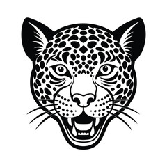 leopard head vector