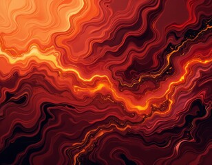 Vibrant Fluid Abstract Texture in Warm Earthy Tones