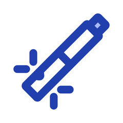 bird whistle blue style