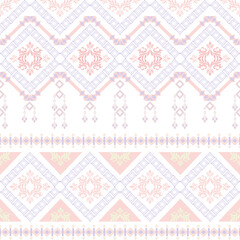 Damask geometric folklore ornament. Tribal ethnic vector texture. Seamless striped pattern in Aztec style. Figure tribal embroidery. Indian, Gypsy, Mexican, folk pattern.