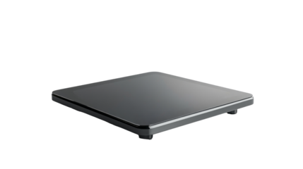 Digital food scale isolated, transparent background