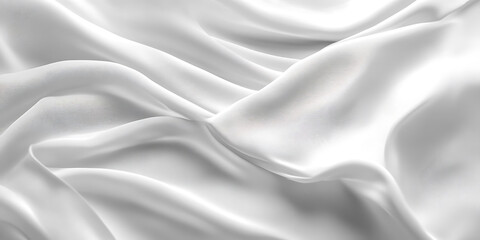 Fototapeta premium Minimalist White Fabric Wallpaper Background for Interior Design, Branding, or Digital Art Projects