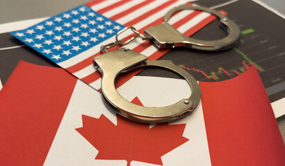 U.S.-Canada trade tensions escalate with increase tax tariffs on imports, targeting cars and other...