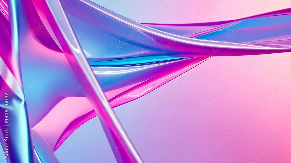 Aufkleber pink and blue gradient abstract background with diagonal shapes and light effects creating a dynamic