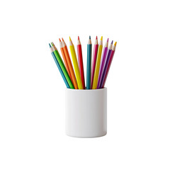 pencils in cup isolated png.