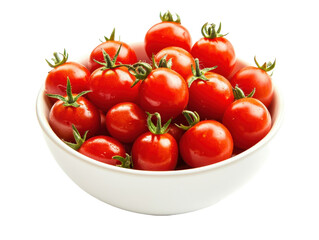 Isolated Small Tomatoes in Bowl