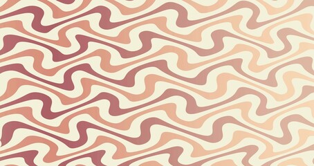 Abstract groovy stripes background. Retro wavy striped pattern