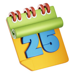 Meeting Date 3D Illustration