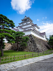 Tsuruga Castle in Aizuwakamatsu, Fukushima, Japan