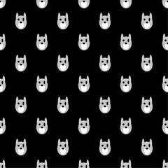 Cute Dog Vector Seamless Pattern Digital Paper – Cartoon Puppy Background, Bones, and Playful Dogs – Perfect for Scrapbooking, Wrapping Paper, Fabric, and Graphic Design