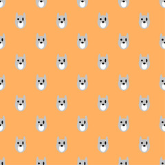 Cute Dog Vector Seamless Pattern Digital Paper – Cartoon Puppy Background, Bones, and Playful Dogs – Perfect for Scrapbooking, Wrapping Paper, Fabric, and Graphic Design