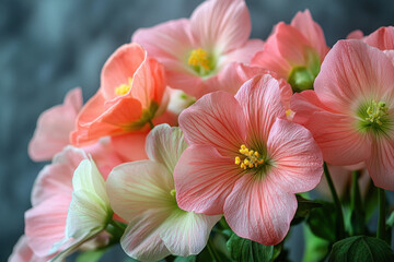 Fototapeta premium A delicate floral arrangement representing the essence of spring with vibrant blossoms.