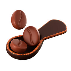 Coffee Scoop 3D Illustration