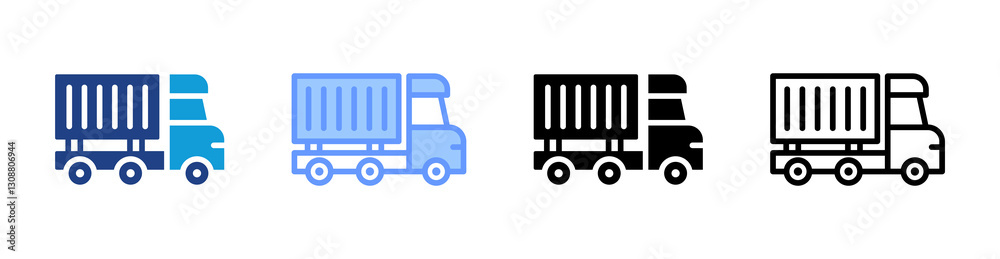 Aufkleber vechile icon set multiple style collection