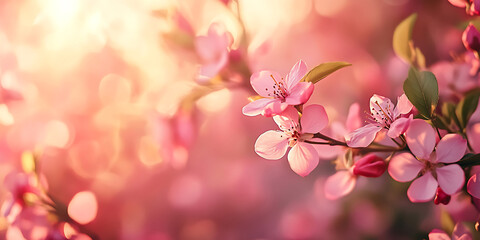 Spring Background Design with Soft Floral Elements for Seasonal Wallpapers or Greeting Cards