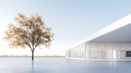 Fototapeta premium Minimalist architectural background