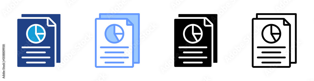 Aufkleber information icon set multiple style collection