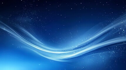 Obraz premium Cool deep blue and indigo sky, sleek and moody with subtle flowing patterns