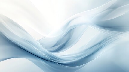 Obraz premium Cool ice blue and grey gradient, minimalistic and sleek with fluid swirls