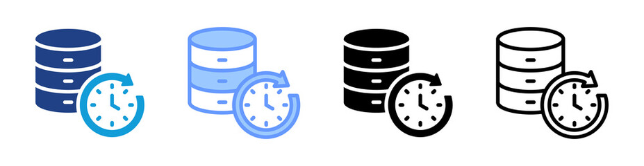 Realtime icon set multiple style collection