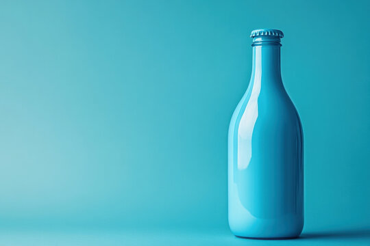 A bottle of drinkable yogurt, modern and functional, beverage theme