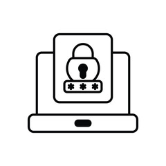 Fototapeta premium Secure Authentication icon vector stock illustration