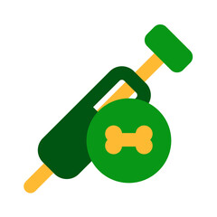 dog vaccine flat style