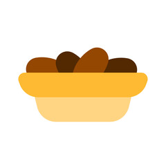 hamster nut food flat style