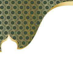 Islamic Decorative Frame With Background Pattern