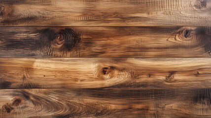 Fototapeta premium Wooden boards pattern background. Horizontal boards, fence, slat sheathing. Wood texture photo style digital AI artwork.
