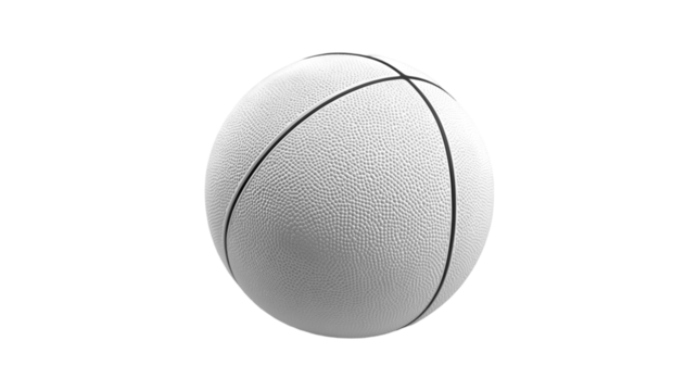 White Basketball Sport Equipment Game Ball,