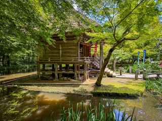 Chuson-ji temple in Hiraizumi, Nishiiwai District, Iwate, Japan