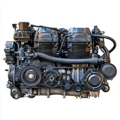 Fototapeta premium auto engine isolated