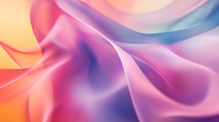 Obraz premium Colorful abstract flowing fabric texture with vibrant pastel waves