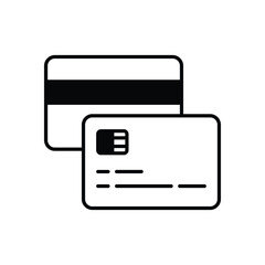 Debit Card icon vector stock illustration