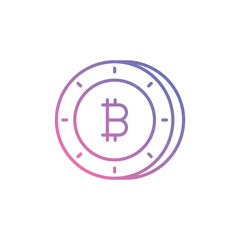 Cryptocurrency icon vector stock illustration