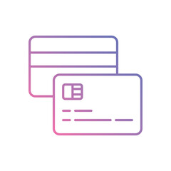 Debit Card icon vector stock illustration