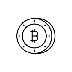 Cryptocurrency icon vector stock illustration