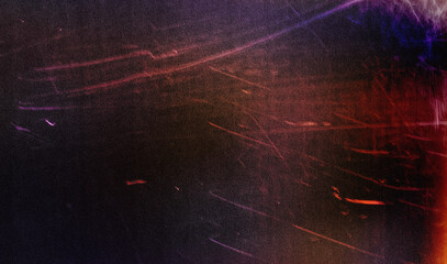 Dark color gradient background with noise effect. Vintage 70s 80s style. Grainy gradient background