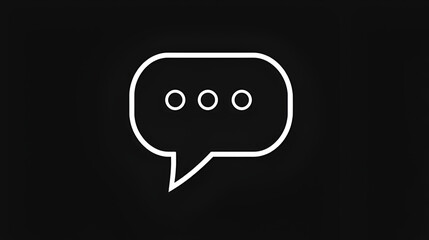 Fototapeta premium Chat dislike icon. Outline chat dislike vector icon color flat isolated