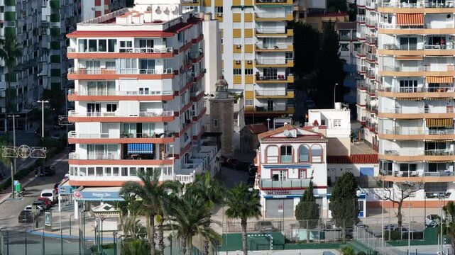 Faro de Torre del Mar de Velez-Malaga en Andalucia, Espa&ntilde;a