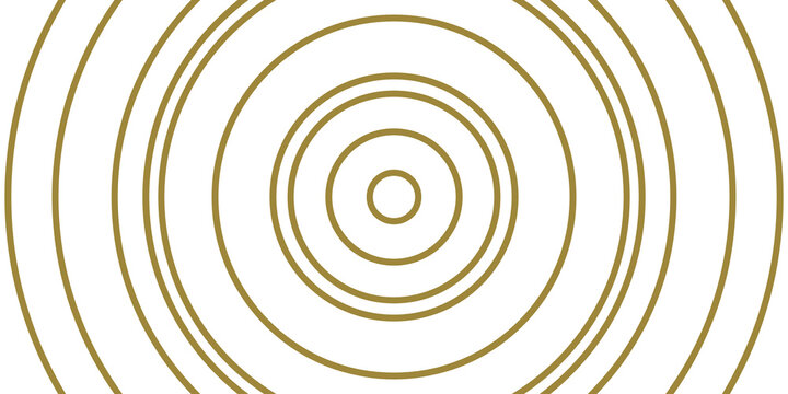Fondo de c&iacute;rculos conc&eacute;ntricos y fondo transparente. Efecto dorado
