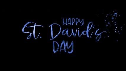 Animated graphic celebrating St. Davids Day, suitable for social media, digital invitations, and event promotions with a Welsh theme.