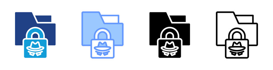 Hack icon set multiple style collection