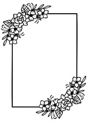 Floral Frame Border