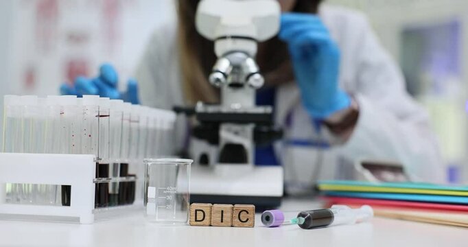 A wellorganized lab scene featuring a strong microscope and test samples for ongoing research projects